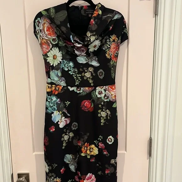 ted baker floral black dress Ted Baker